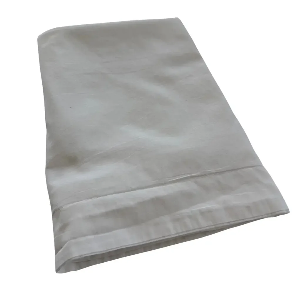 Garnier Thiebaut Queen Pillow Sham White Cotton Oxford Flange Luxury Hotel Linen